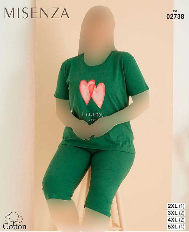 تیشرت شلوارک زنانه میسنزا - کد 02738