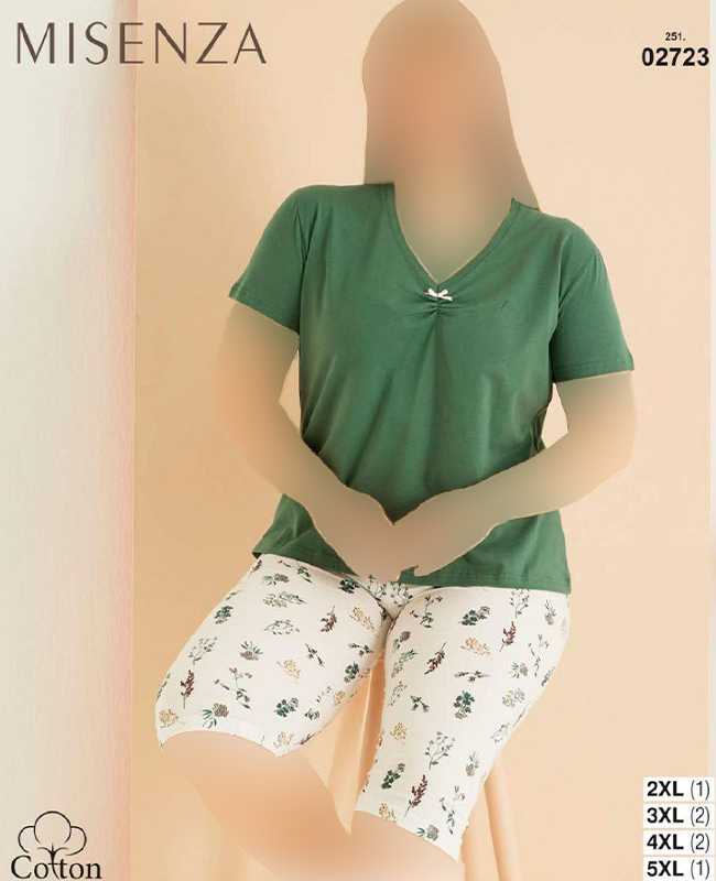تیشرت شلوارک زنانه میسنزا - کد 02723